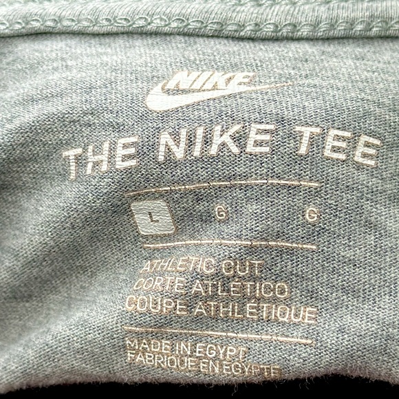 Nike tee. Size L. Mens. Gray/pink/blk. Good condition! - Picture 5 of 5
